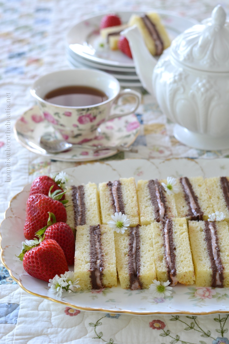 Pound Cake Tea Sandwiches – Home is Where the Boat Is