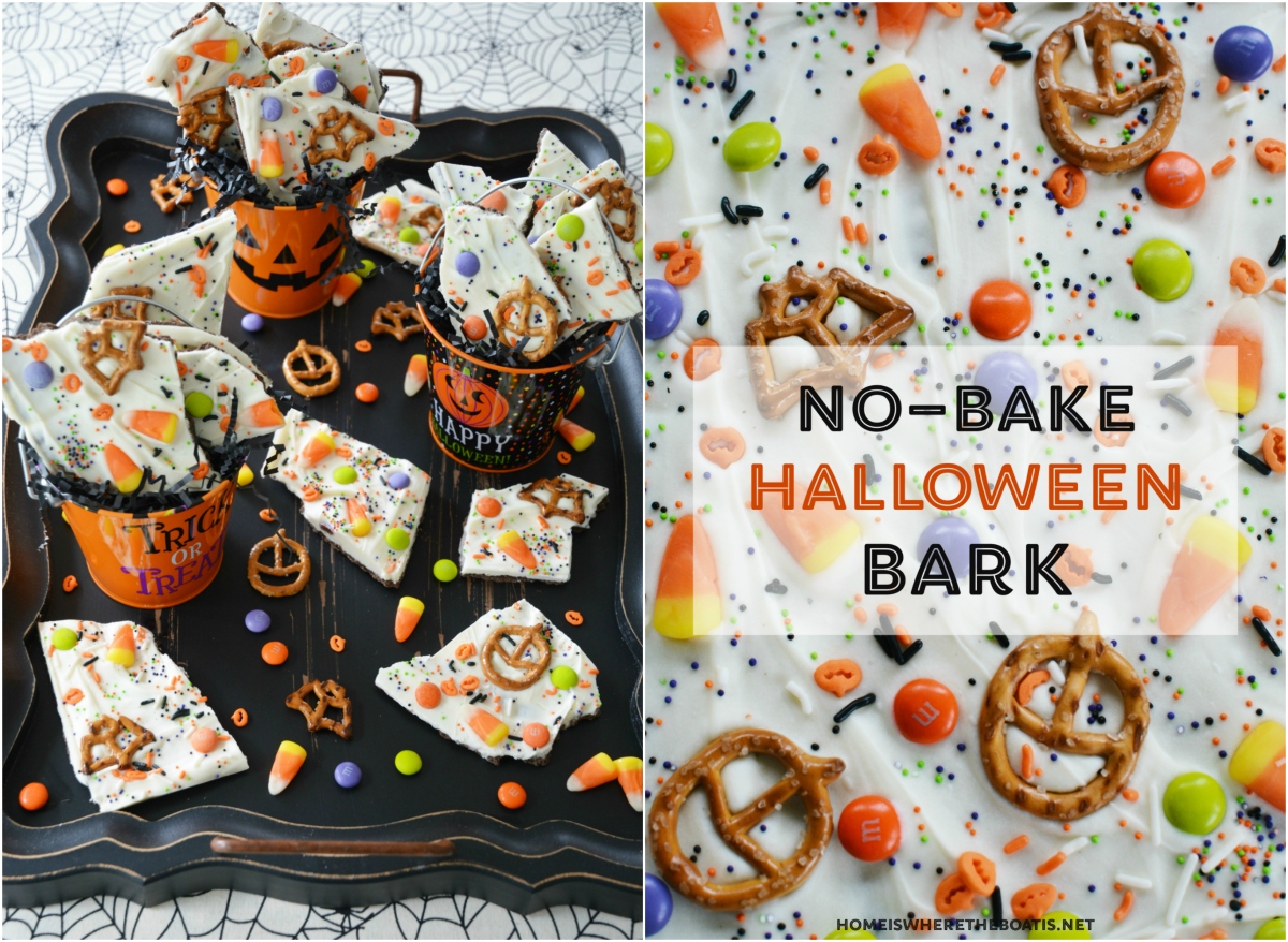 An Easy Treat to Scare Up No Bake Halloween Bark Home 